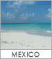 A beach with the word mexico written in front of it.